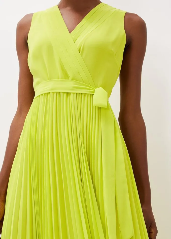 Phase Eight Molly Chiffon Maxi Dress Lime Women Dresses
