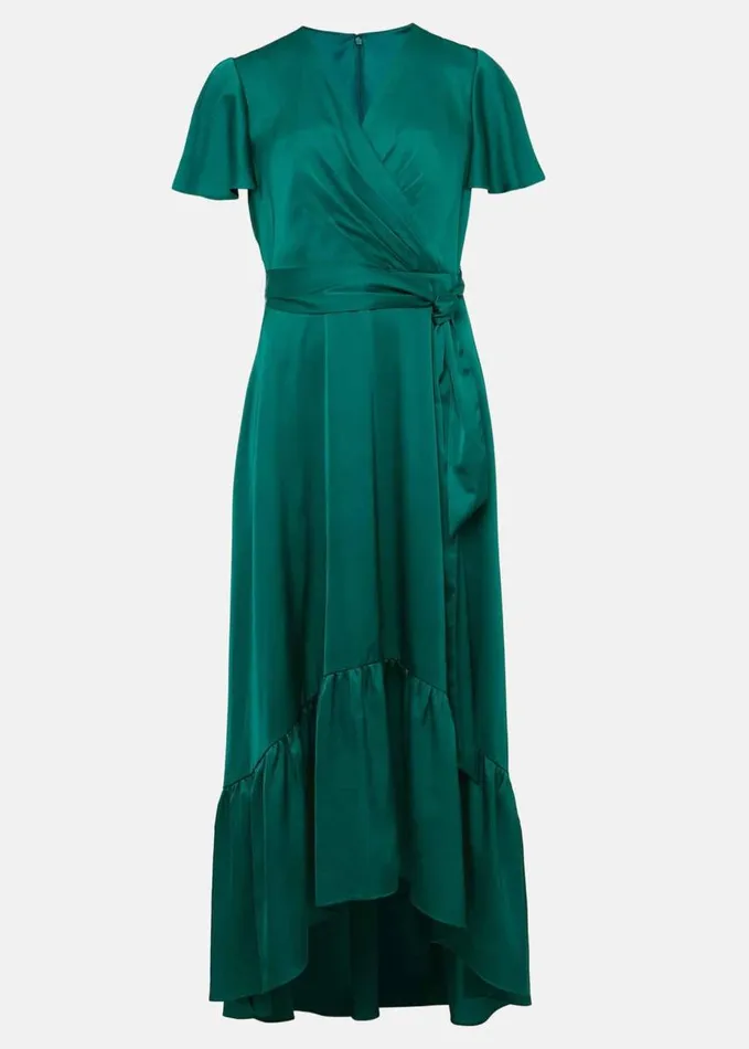 Phase Eight Nancie Elipse Hem Dress Jewel Green Women Dresses