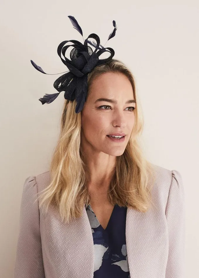 Phase Eight Navy Bow Headband Navy Women Headbands