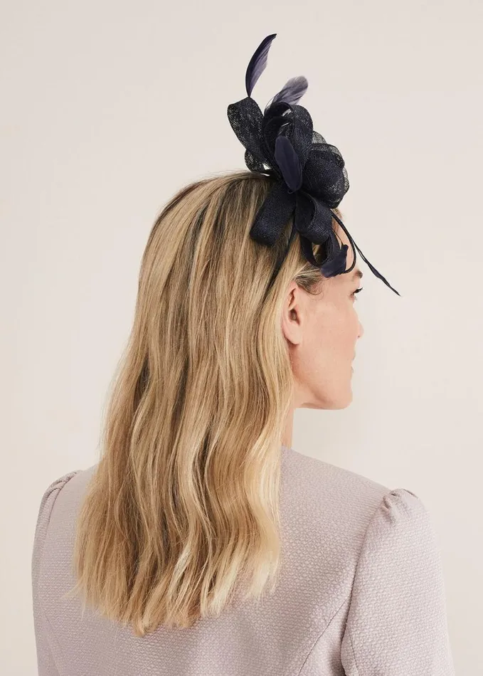 Phase Eight Navy Bow Headband Navy Women Headbands