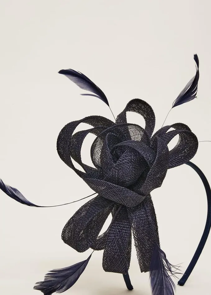Phase Eight Navy Bow Headband Navy Women Headbands