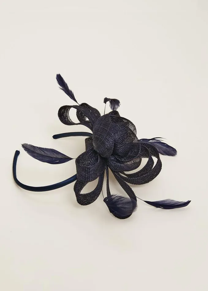 Phase Eight Navy Bow Headband Navy Women Headbands