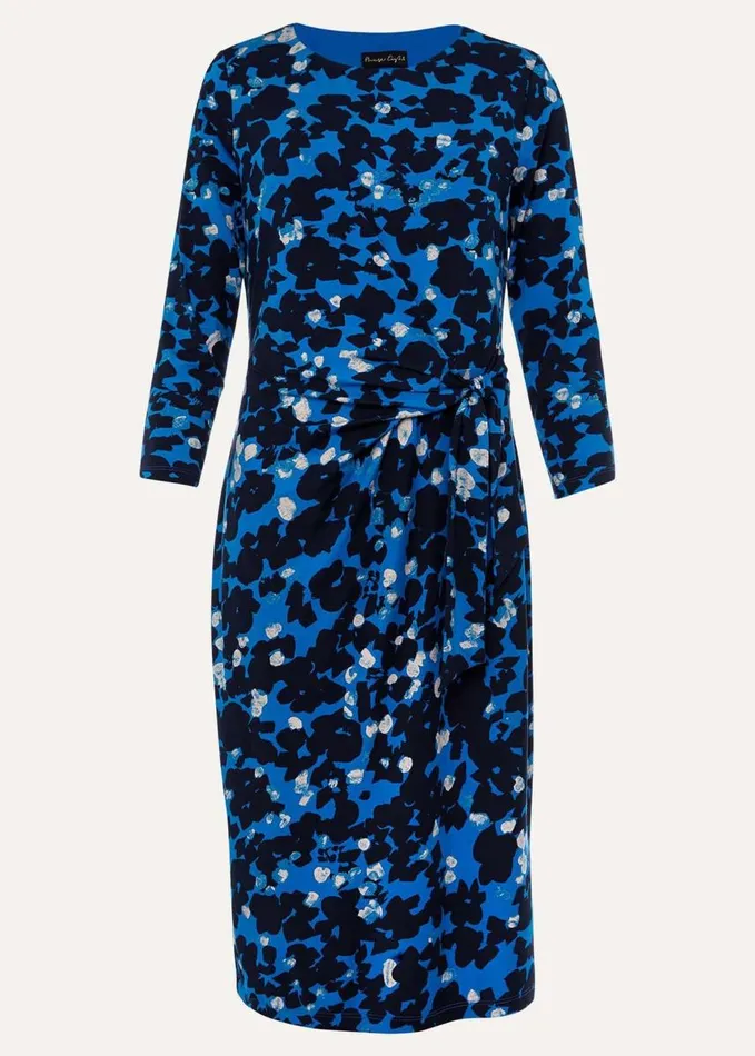 Phase Eight Niya Floral Midi Dress Blue Multi Women Dresses