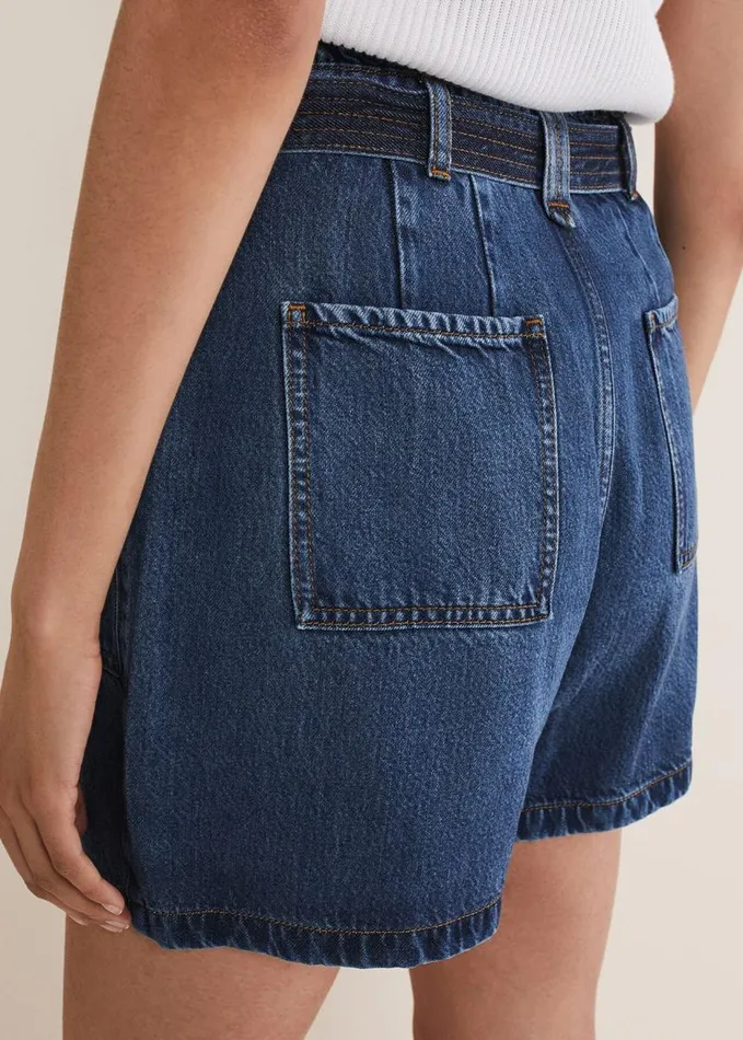Phase Eight Paige Denim Shorts Mid Wash Women Trousers