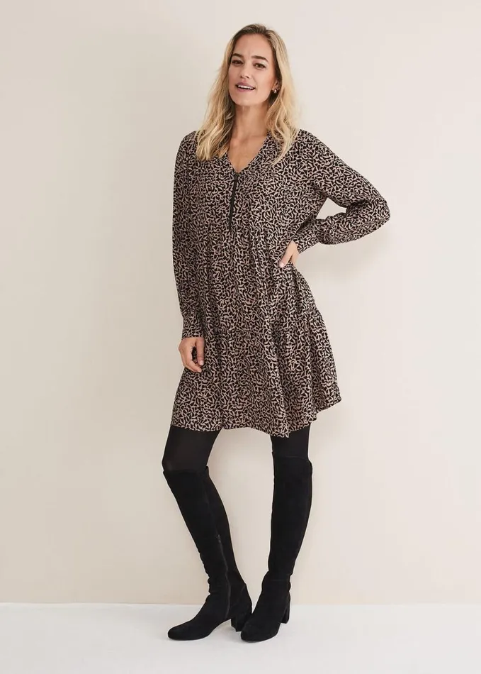 Phase Eight Penele Zip Dress Blackstone Women Dresses