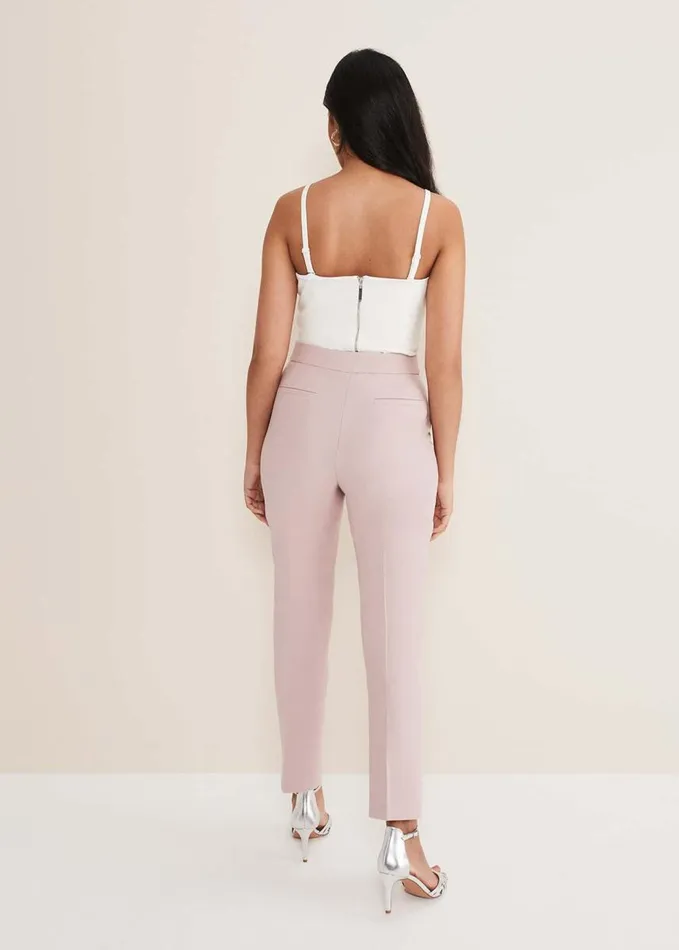 Phase Eight Petite Eira Cigarette Trousers Soft Pink Women Trousers