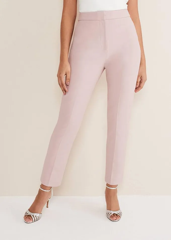 Phase Eight Petite Eira Cigarette Trousers Soft Pink Women Trousers