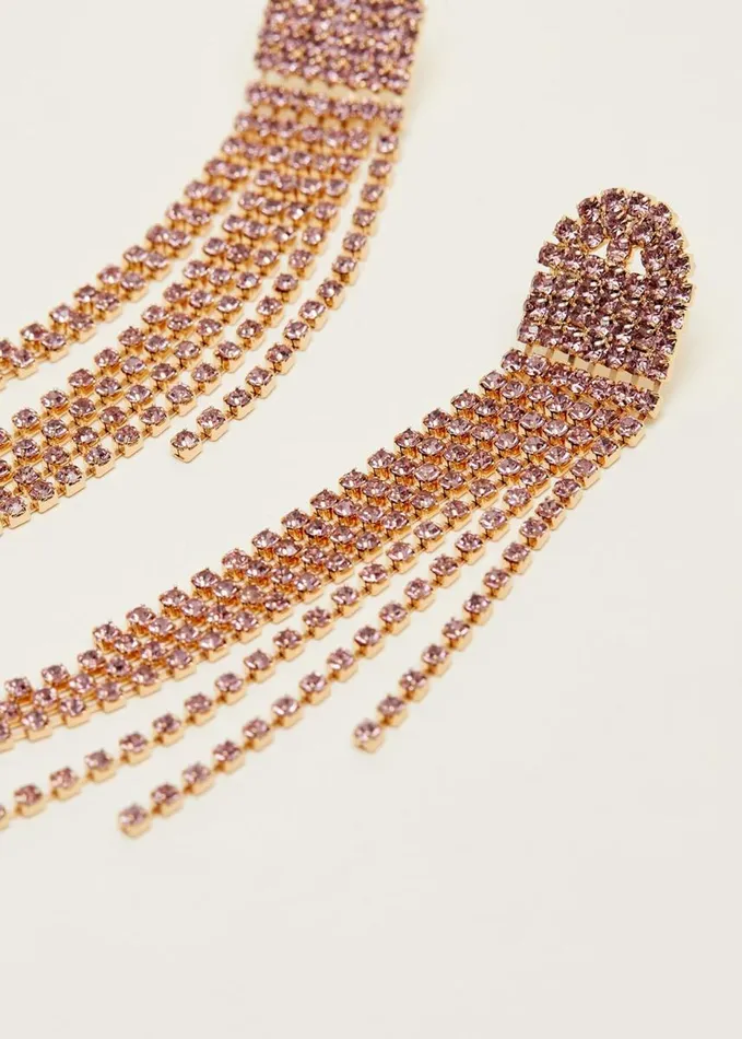 Phase Eight Pink Drop Earrings Pale Pink Women Jewellery