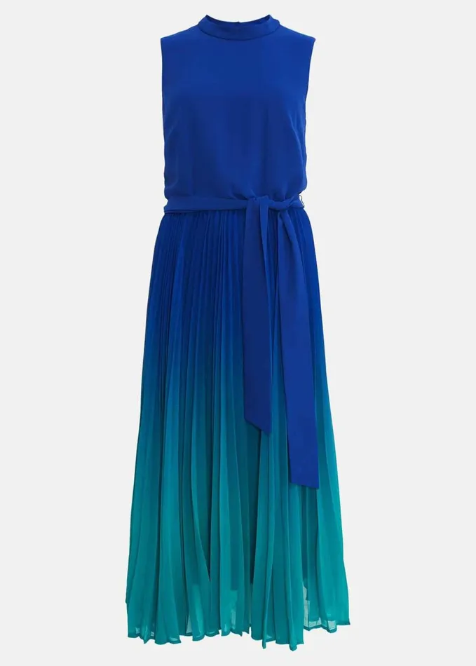 Phase Eight Piper Ombre Midi Dress Cobaltmalachite Women Dresses
