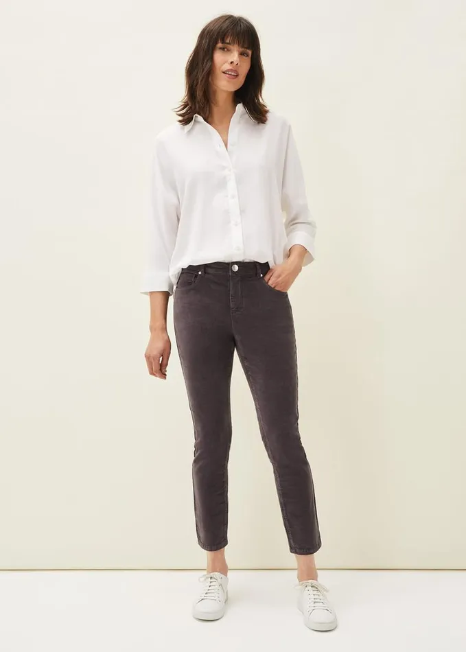 Phase Eight Rae Fine Corduroy Jeans Putty Women Jeans