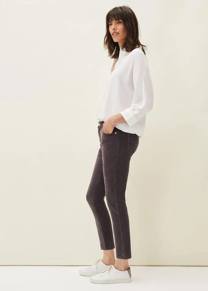 Phase Eight Rae Fine Corduroy Jeans Putty Women Jeans
