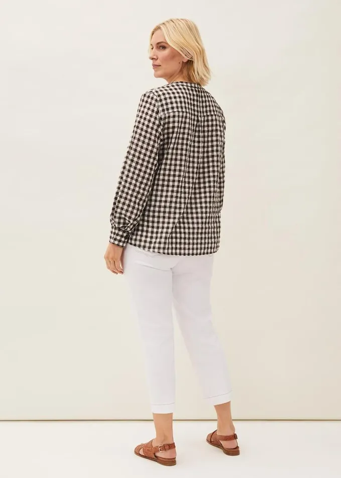 Phase Eight Ramona Cropped Straight Leg Jean White Women Jeans