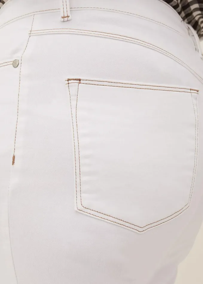 Phase Eight Ramona Cropped Straight Leg Jean White Women Jeans