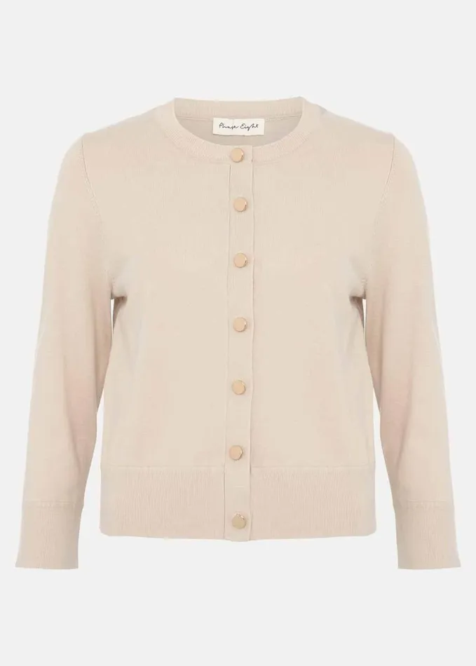 Phase Eight Robin Button Through Cardigan Stone Women Knitwear