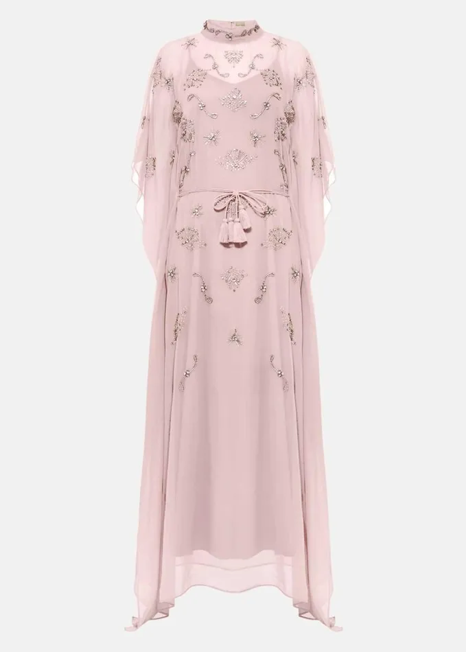Phase Eight Sairah Kimono Maxi Dress Deep Pink Women Dresses