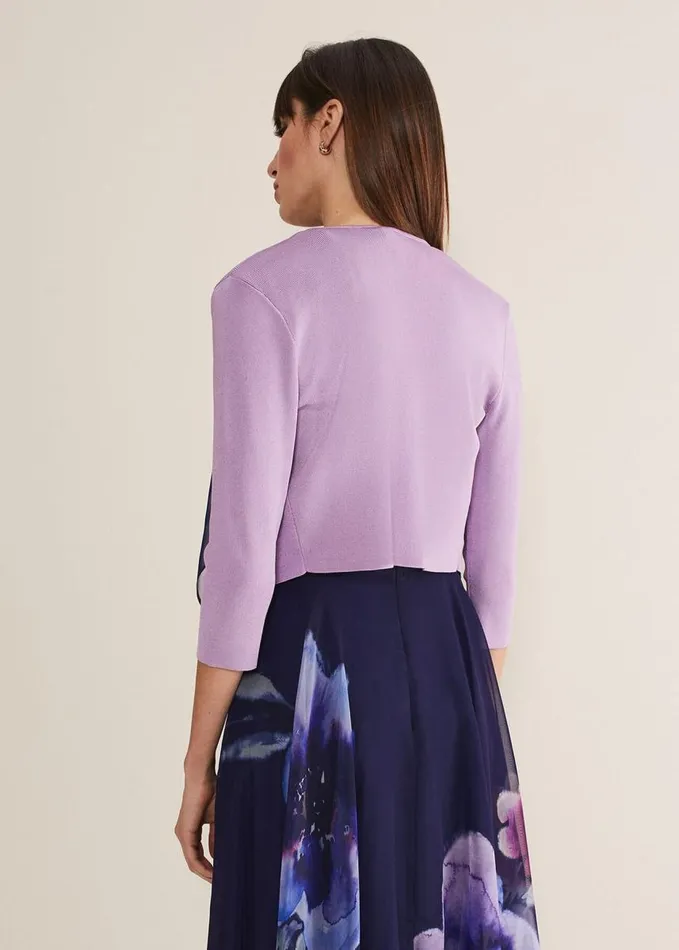 Phase Eight Salma Lightweight Knitted Jacket Crocus Women Knitwear