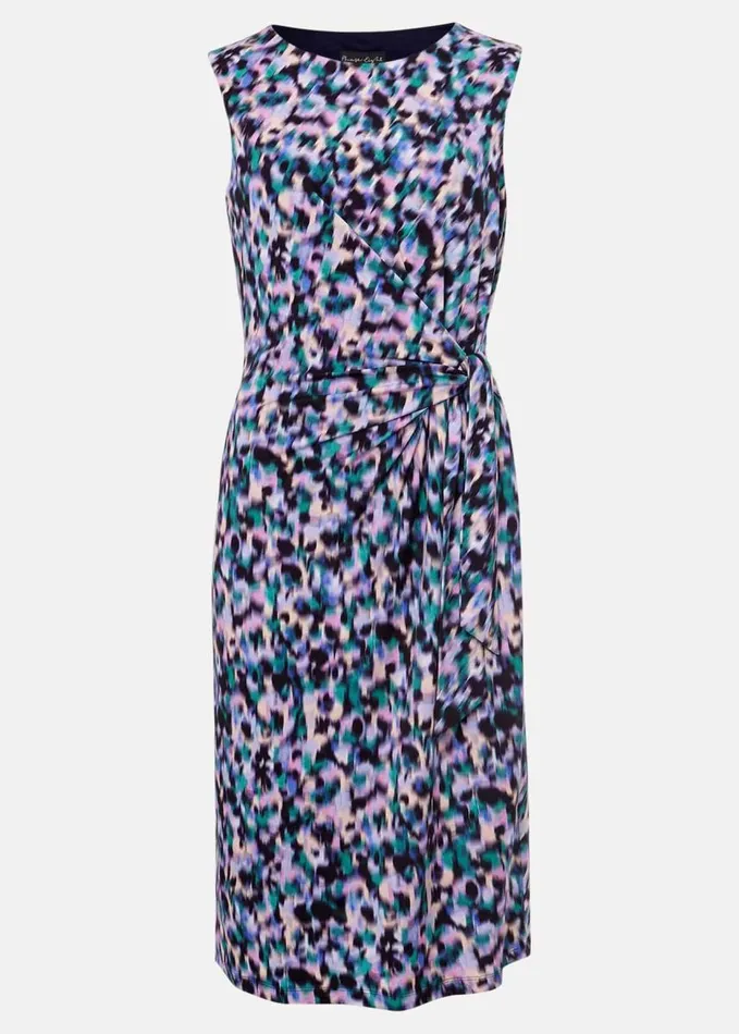 Phase Eight Sasha Side Tie Jersey Dress Multicoloured Women Dresses