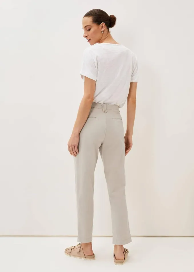 Phase Eight Sharon Chino Trousers Stone Women Trousers