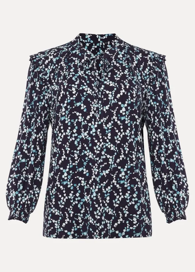 Phase Eight Shay Floral Top Navymulti Women Tops and TShirts