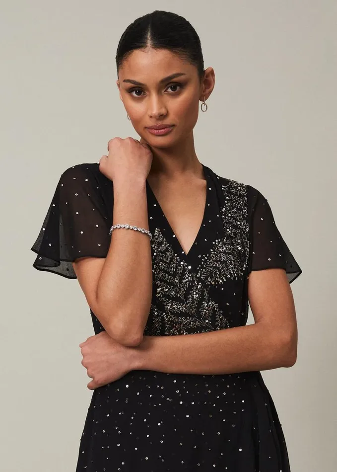 Phase Eight Silver Beaded Bracelet Silver Women Jewellery