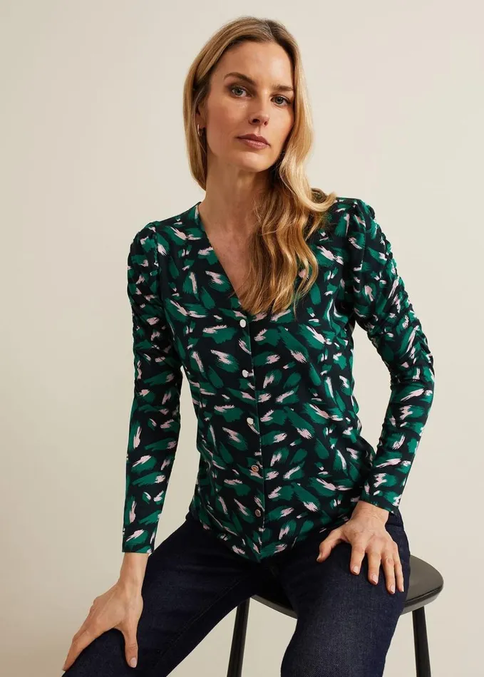 Phase Eight Sindy Animal Print Top Multicoloured Women Tops and TShirts
