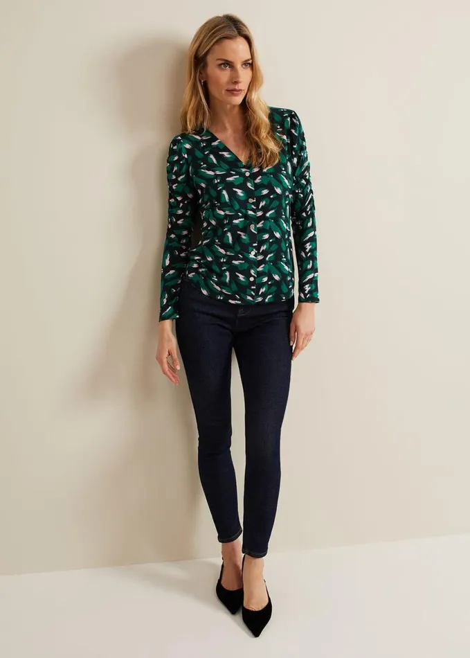 Phase Eight Sindy Animal Print Top Multicoloured Women Tops and TShirts