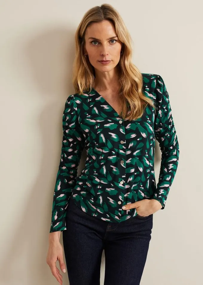 Phase Eight Sindy Animal Print Top Multicoloured Women Tops and TShirts