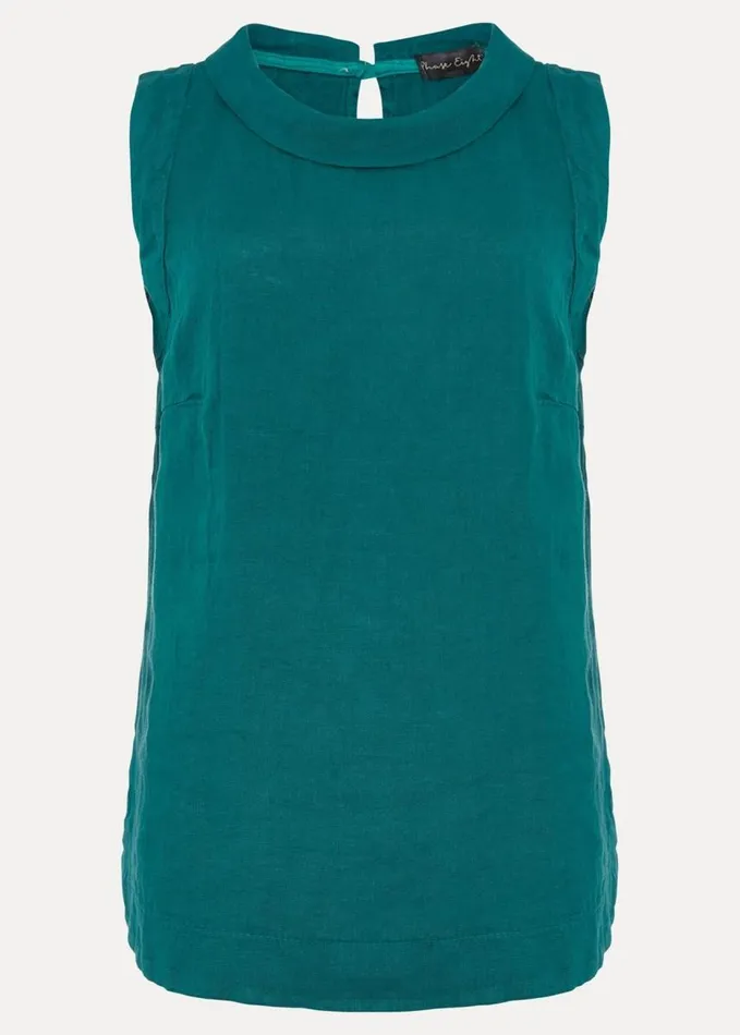Phase Eight Sky Sleeveless Blouse Jade Women Shirts and Blouses