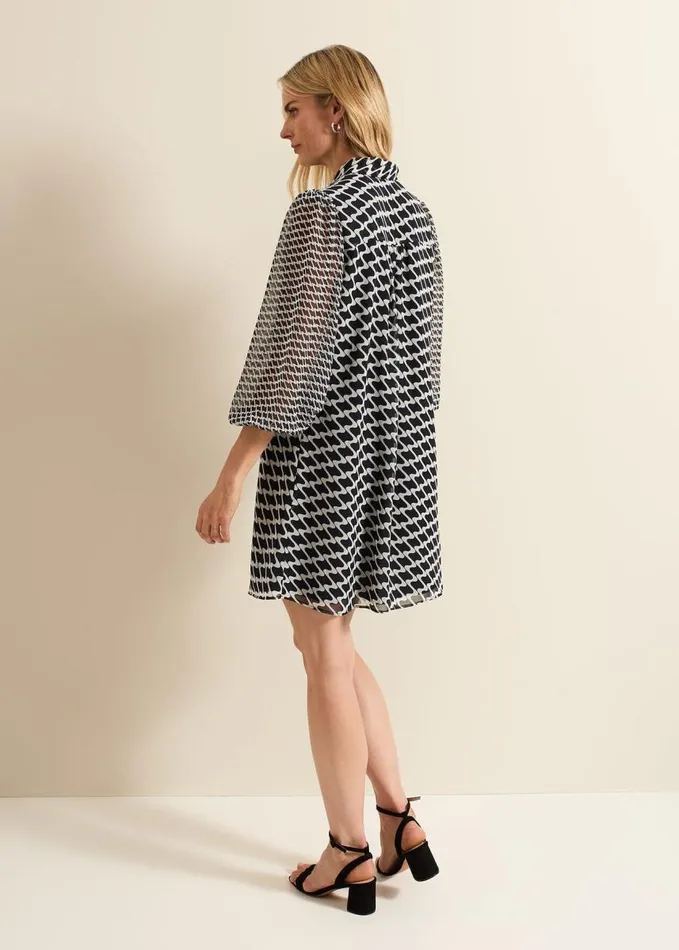 Phase Eight Suki Navy Geo Tunic Mini Dress Navy Women Dresses