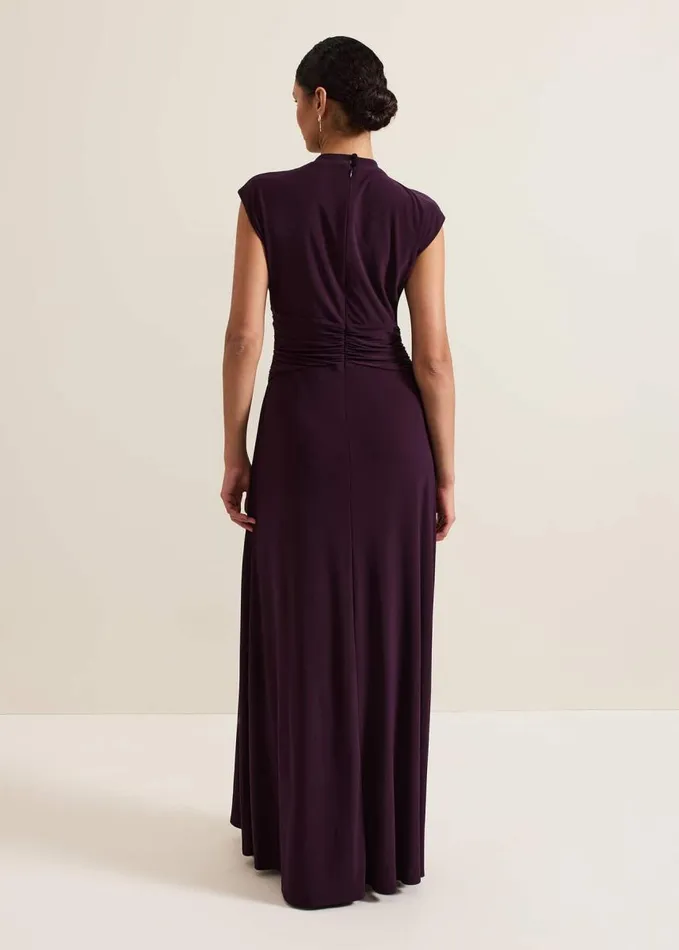 Phase Eight Tolly Burgundy Jersey Maxi Dress Burgundy Women Dresses