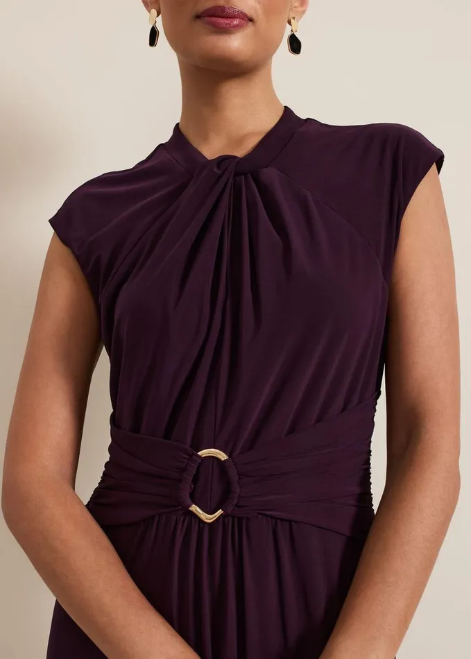 Phase Eight Tolly Burgundy Jersey Maxi Dress Burgundy Women Dresses