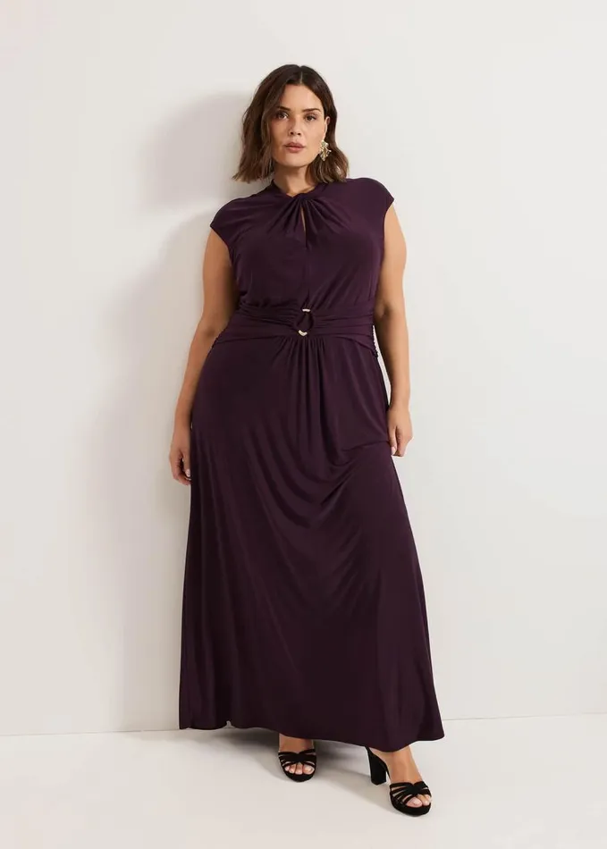 Phase Eight Tolly Burgundy Jersey Maxi Dress Burgundy Women Dresses