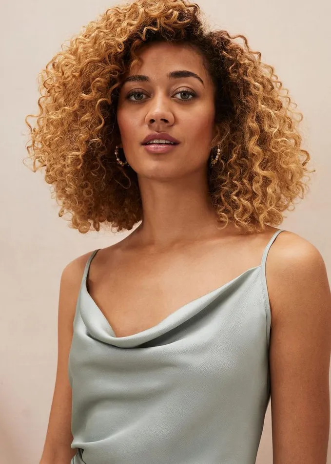 Phase Eight Vivienne CoOrd Camisole Eau De Nil Women Shirts and Blouses