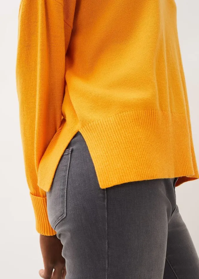 Phase Eight Yazin Boxy Knit Jumper Orange Women Knitwear