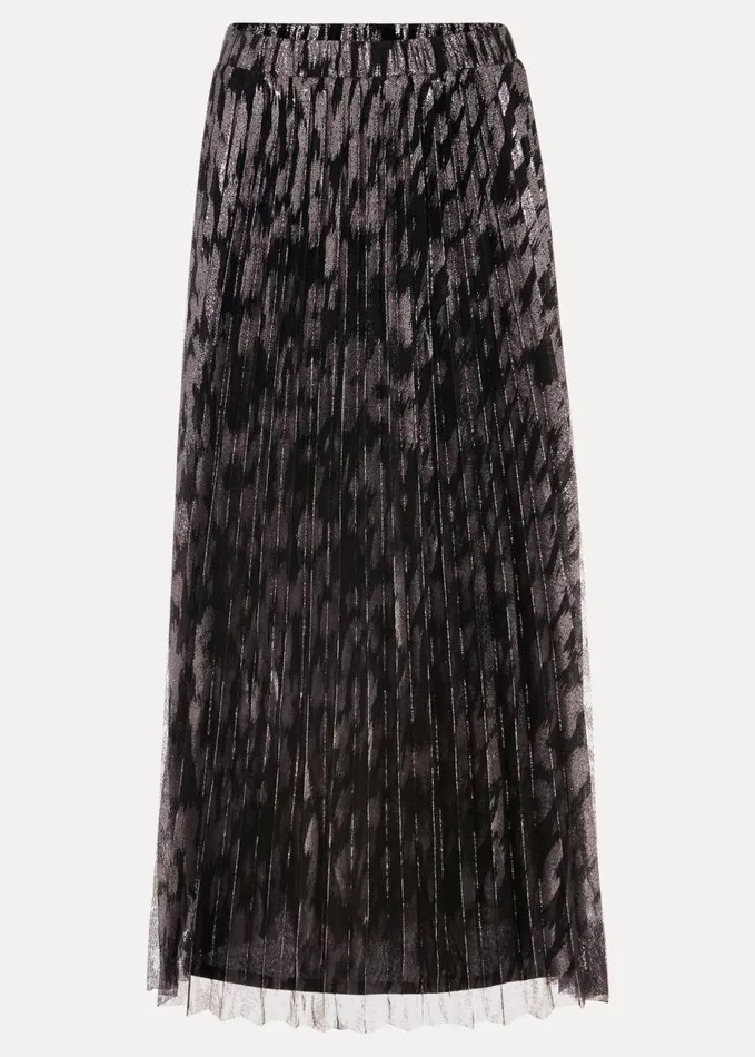 Phase Eight Zoe Metallic Pleated Skirt Metallic Women Skirts