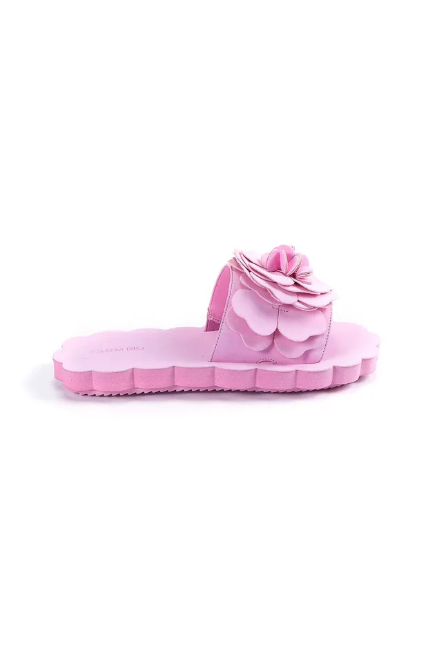 Pink Flower Cloud Slide Sandal Women Farm Rio Sandals Pink Flower Cloud Slide Sandal Women Farm Rio Sandals