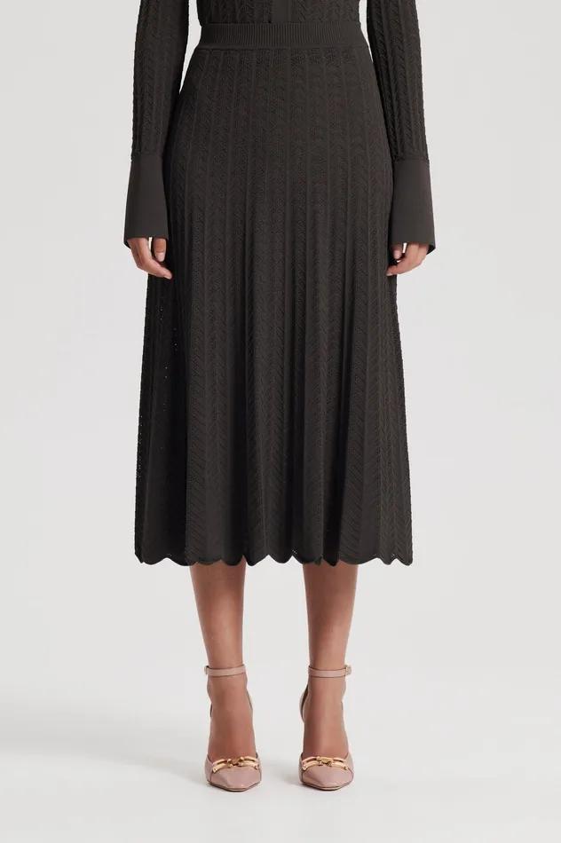 PLEAT LACE SKIRT JUNGLE Skirts Scanlan Theodore Women