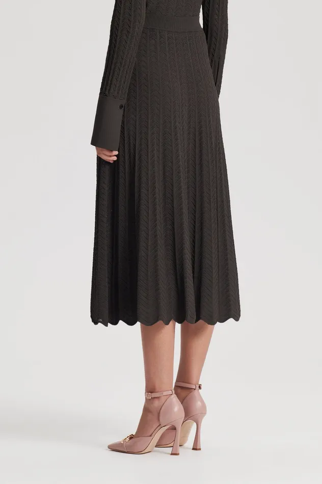PLEAT LACE SKIRT JUNGLE Skirts Scanlan Theodore Women