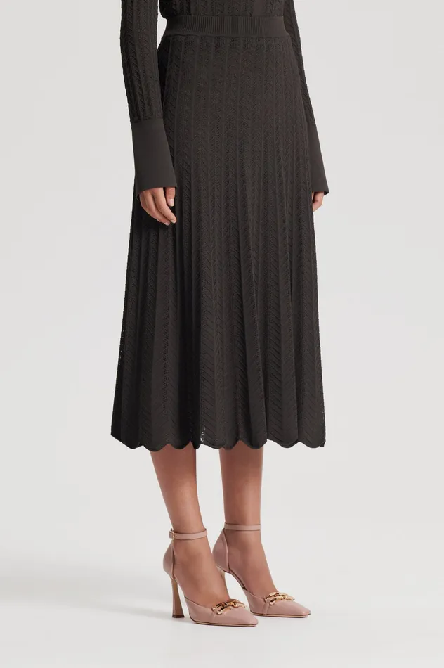 PLEAT LACE SKIRT JUNGLE Skirts Scanlan Theodore Women