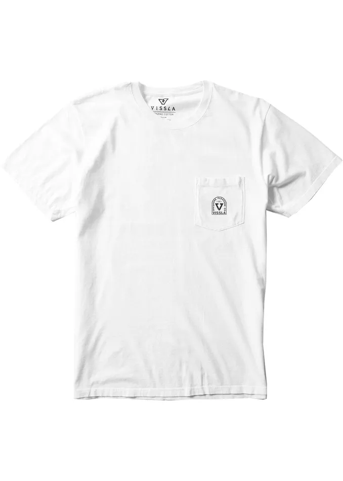 Premium Tees Offshore Pleasure Premium Pkt Tee White Vissla Men Premium Tees Offshore Pleasure Premium Pkt Tee White Vissla Men