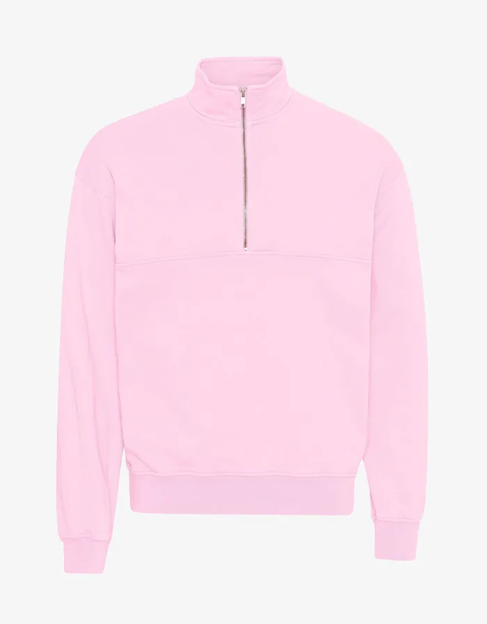 Quarter Zips Organic Quarter Zip 8211 Flamingo Pink 8211 Colorfulstandard Women