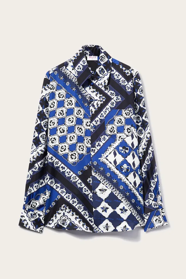 Ready To Wear Men PUCCI FestaPrint SilkTwill Shirt