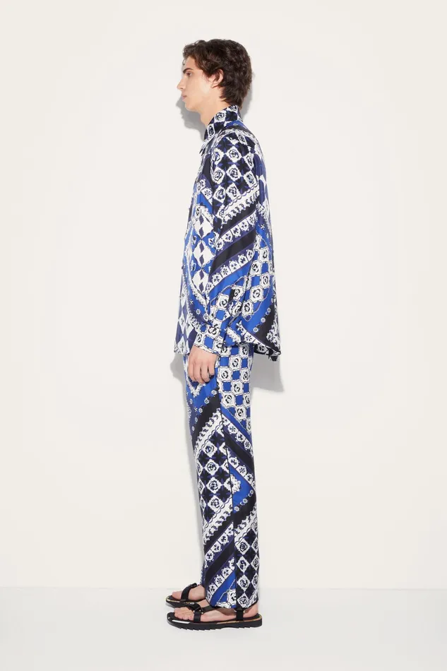Ready To Wear Men PUCCI FestaPrint SilkTwill Shirt