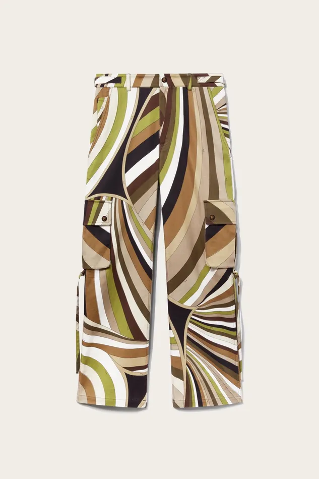 Ready To Wear Men PUCCI IridePrint Cargo Trousers