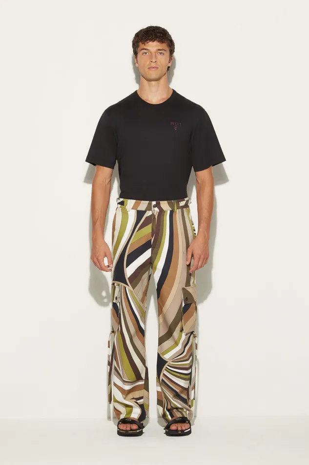 Ready To Wear Men PUCCI IridePrint Cargo Trousers