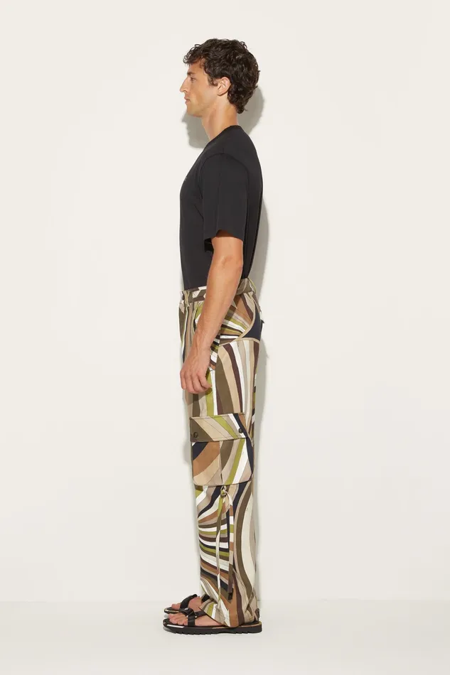 Ready To Wear Men PUCCI IridePrint Cargo Trousers
