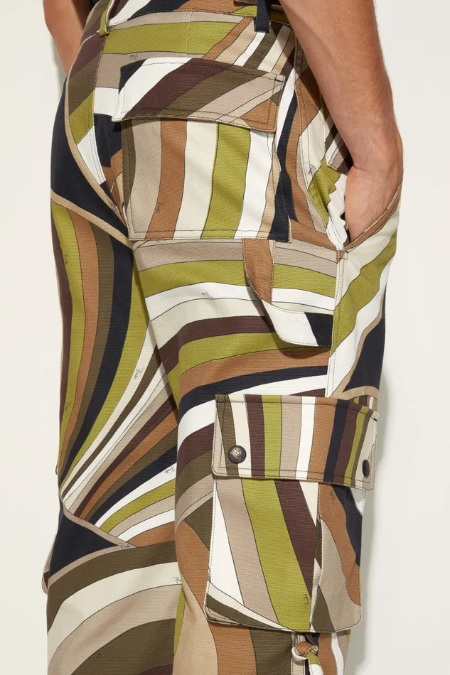 Ready To Wear Men PUCCI IridePrint Cargo Trousers