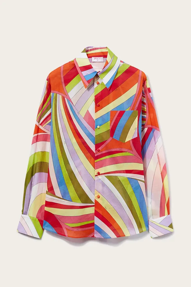 Ready To Wear Men PUCCI IridePrint Cotton Shirt