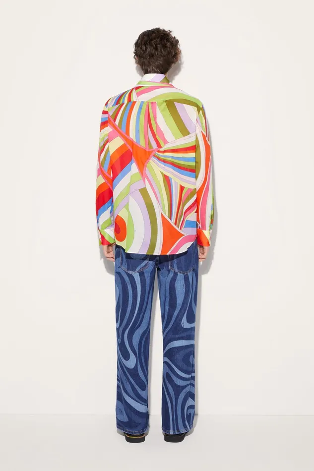 Ready To Wear Men PUCCI IridePrint Cotton Shirt