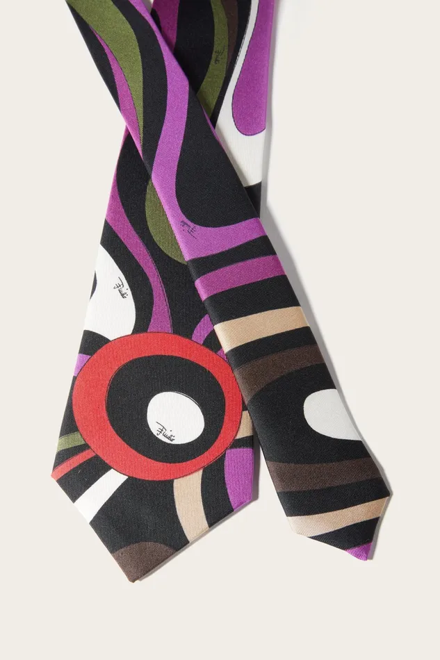Ready To Wear Men PUCCI MarmoPrint SilkTwill Tie